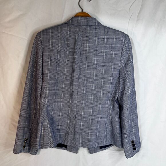 Gilmor Plaid Blazer VTG Single Breasted Suit Jacket Office Work Wear Size 10 - Picture 2 of 8